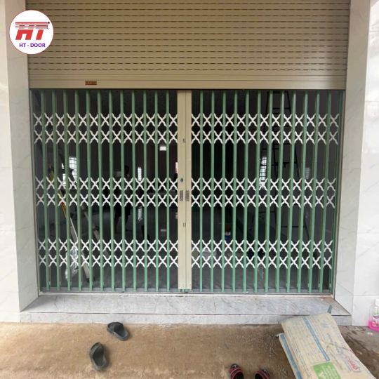 CỬA KÉO KHÔNG LÁ  - KẾT HỢP CỬA CUỐN ĐỨC 